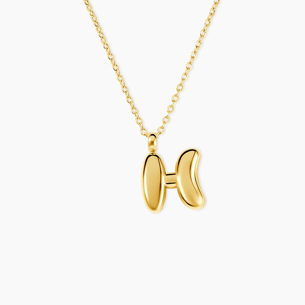 Collier Feliciane Acier Dor&eacute; - Cadeaux de naissance Femme | Histoire d&rsquo;Or