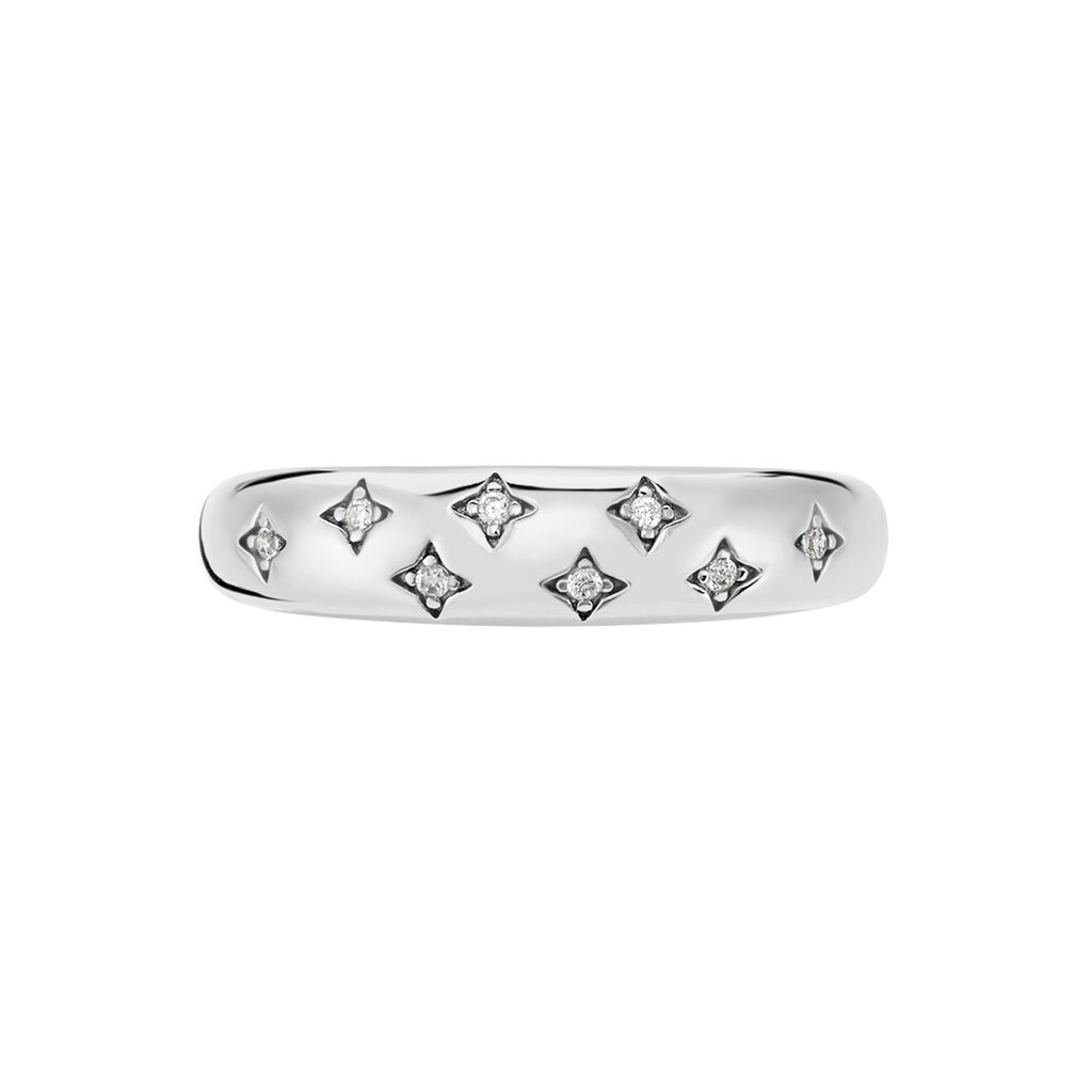 Bague Garrett Argent Blanc Oxyde De Zirconium - Bagues avec pierre Femme | Histoire d’Or