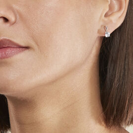 Boucles D'oreilles Pendantes Micheline Or Bicolore Oxyde De Zirconium - Boucles d'oreilles pendantes Femme | Histoire d’Or