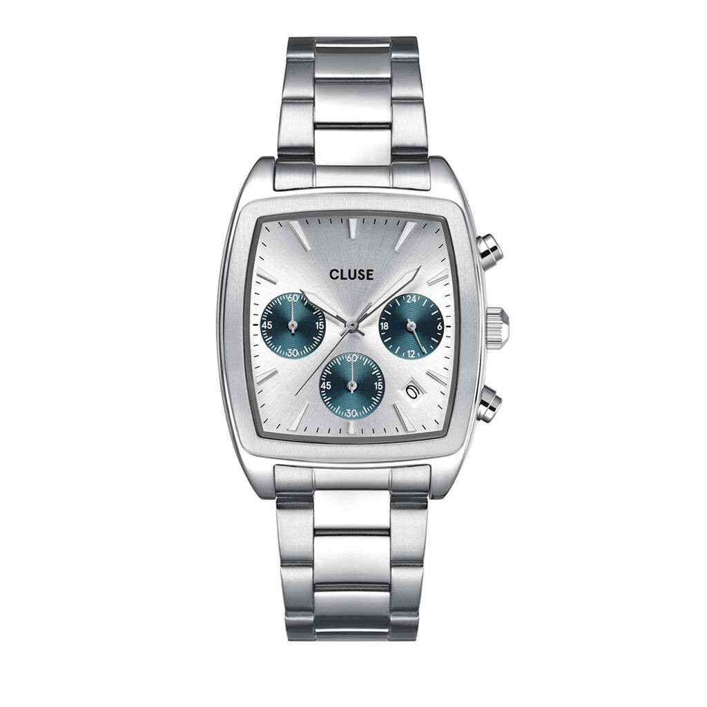 Montre Cluse Quartaut Chrono Argenté - Montres Homme | Histoire d’Or