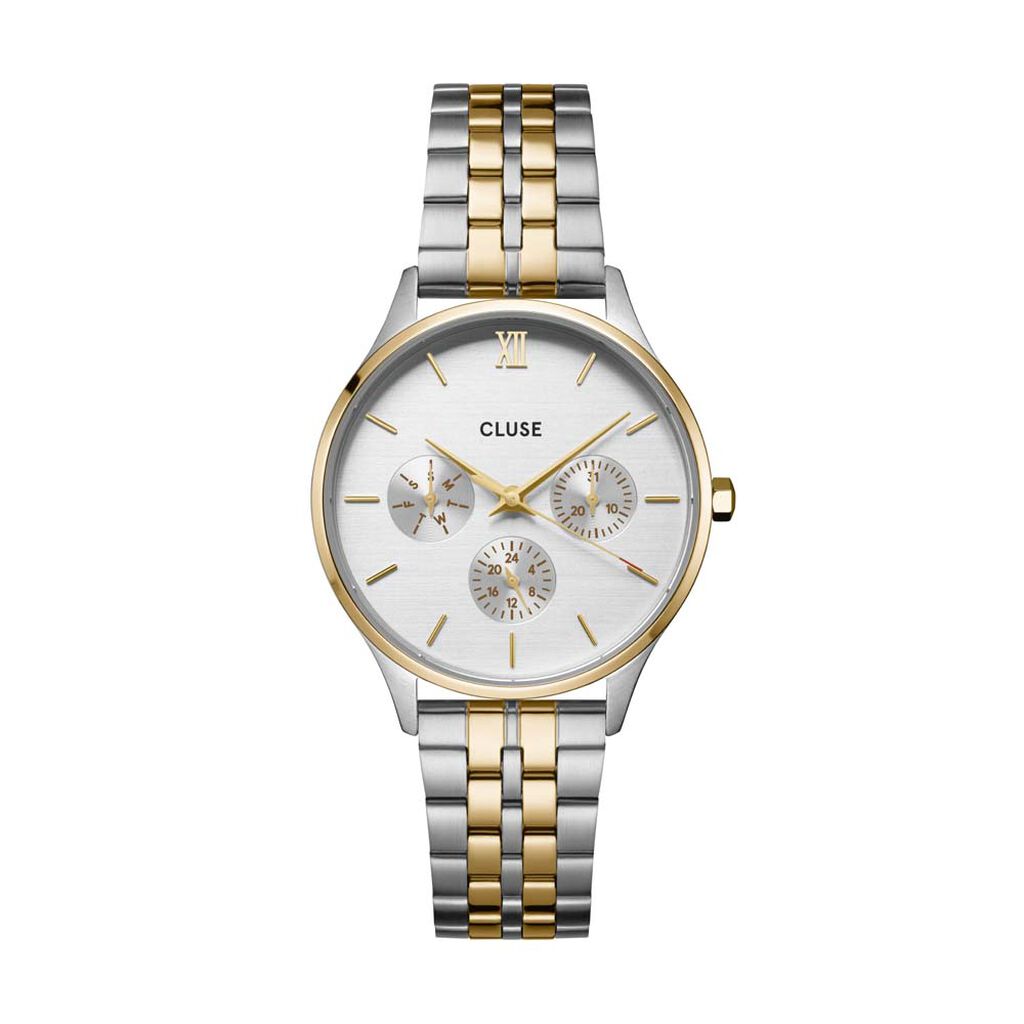 Montre Cluse Minuit Multifunction Argenté