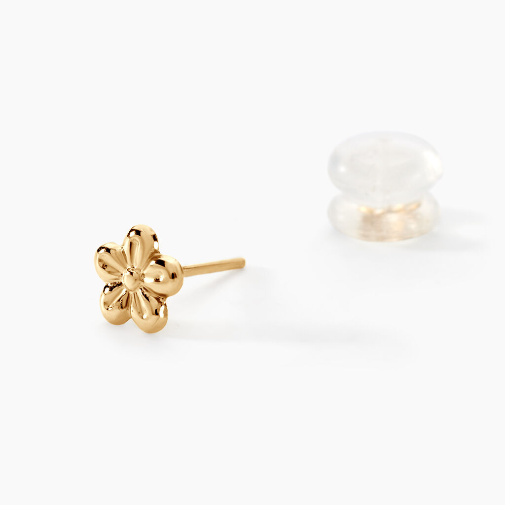 Boucles D'oreilles Puces Kukka Or Jaune - Clous d'oreilles Femme | Histoire d’Or