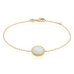 Bracelet Alyhana Plaqu&eacute; Or Jaune Nacre - Bracelets Femme | Histoire d&rsquo;Or