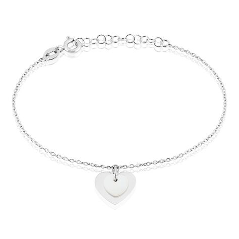 Bracelet Argent Blanc Ikaria Nacre - Bracelets fantaisie Femme | Histoire d’Or