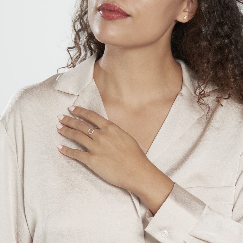 Bague Thealane Or Jaune Diamant - Bagues avec pierre Femme | Histoire d’Or