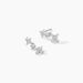 Boucles D'oreilles Pendantes Midnight Flower Argent Blanc Oxyde - Boucles d'oreilles fantaisie Femme | Histoire d’Or