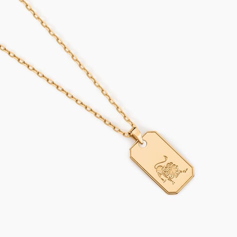 Collier Plaqu&eacute; Or Quintien - Colliers Zodiaque Homme | Histoire d&rsquo;Or