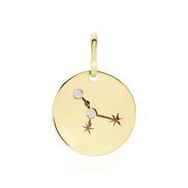 Pendentif Or Jaune Astraea Oxyde De Zirconium - Pendentifs Zodiaque Femme | Histoire d’Or