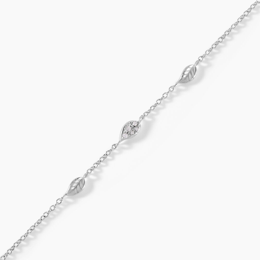 Bracelet Gypsie Argent Blanc Oxyde De Zirconium - Bracelets Femme | Histoire d&rsquo;Or