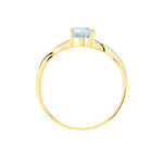Bague Candice Or Jaune Aigue Marine - Bagues solitaires Femme | Histoire d&rsquo;Or