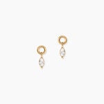 Boucles D'Oreilles Pendantes Amazone Plaqu&eacute; Or Jaune Oxyde De Zirconium - Boucles d'oreilles fantaisie Femme | Histoire d&rsquo;Or