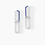 Boucles D'oreilles Pendantes Infini Pop Argent Blanc Oxyde Zirconium - Boucles d'oreilles fantaisie Femme | Histoire d&rsquo;Or