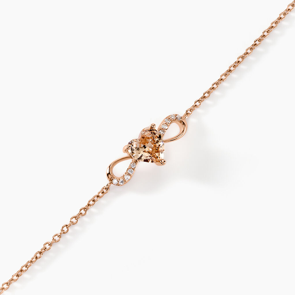 Bracelet Atieno Argent Rose Oxyde De Zirconium - F&ecirc;te des m&egrave;res Femme | Histoire d&rsquo;Or