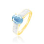 Bague Crista Or Jaune Topaze Et Diamant
