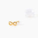 Boucles D'oreilles Puces Annie-francoise Infini Or Jaune - Clous d'oreilles Femme | Histoire d’Or
