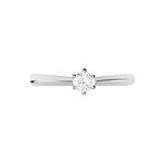 Bague Solitaire Veronika Or Blanc Diamant - Bagues solitaires Femme | Histoire d&rsquo;Or