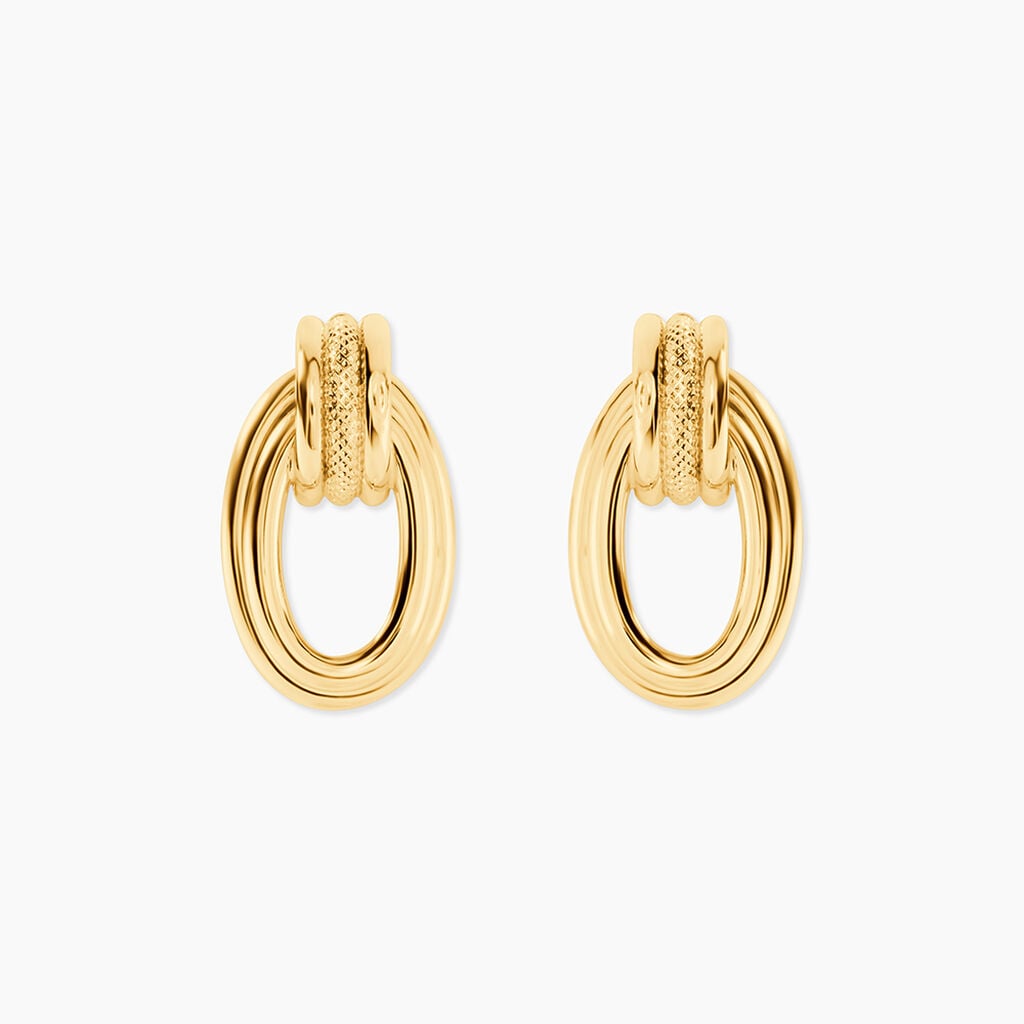 Boucles D'Oreilles Puces Izabela Or Jaune - Clous d'oreilles Femme | Histoire d&rsquo;Or