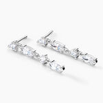 Boucles D'oreilles Pendantes Argent Blanc Shiny Nights Oxyde - Boucles d'oreilles fantaisie Femme | Histoire d&rsquo;Or
