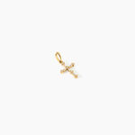 Pendentif Cornelio Argent Dor&eacute; A L'Or 750/1000 Oxyde De Zirconium - Pendentifs Communion Femme | Histoire d&rsquo;Or