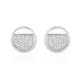 Boucles D'oreilles Puces Laetizia Clara Argent  Oxyde De Zirconium - Boucles d'oreilles fantaisie Femme | Histoire d’Or