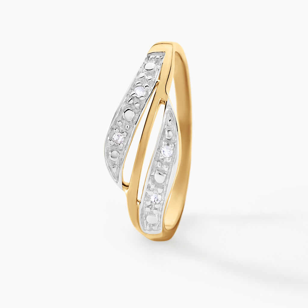 Bague Calypso Or Jaune Diamant - Bagues avec pierre Femme | Histoire d’Or