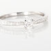 Bague Solitaire Laetitia Or Blanc Diamant - Bagues solitaires Femme | Histoire d’Or