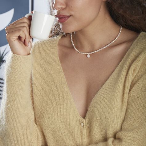 Collier Stella-rose Or Jaune Perle De Culture - Colliers Femme | Histoire d’Or