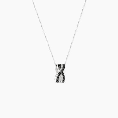 Collier Julianne Or Blanc Diamants - Bijoux Pierres Pr&eacute;cieuses Femme | Histoire d&rsquo;Or