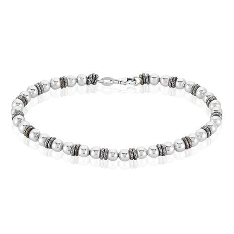 Bracelet Argent Venturin Email - Bracelets Homme | Histoire d’Or