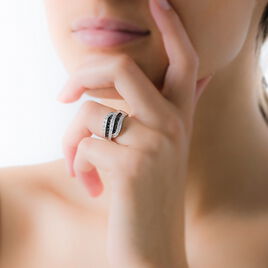 Bague Candela Or Blanc Diamant - Bagues avec pierre Femme | Histoire d’Or