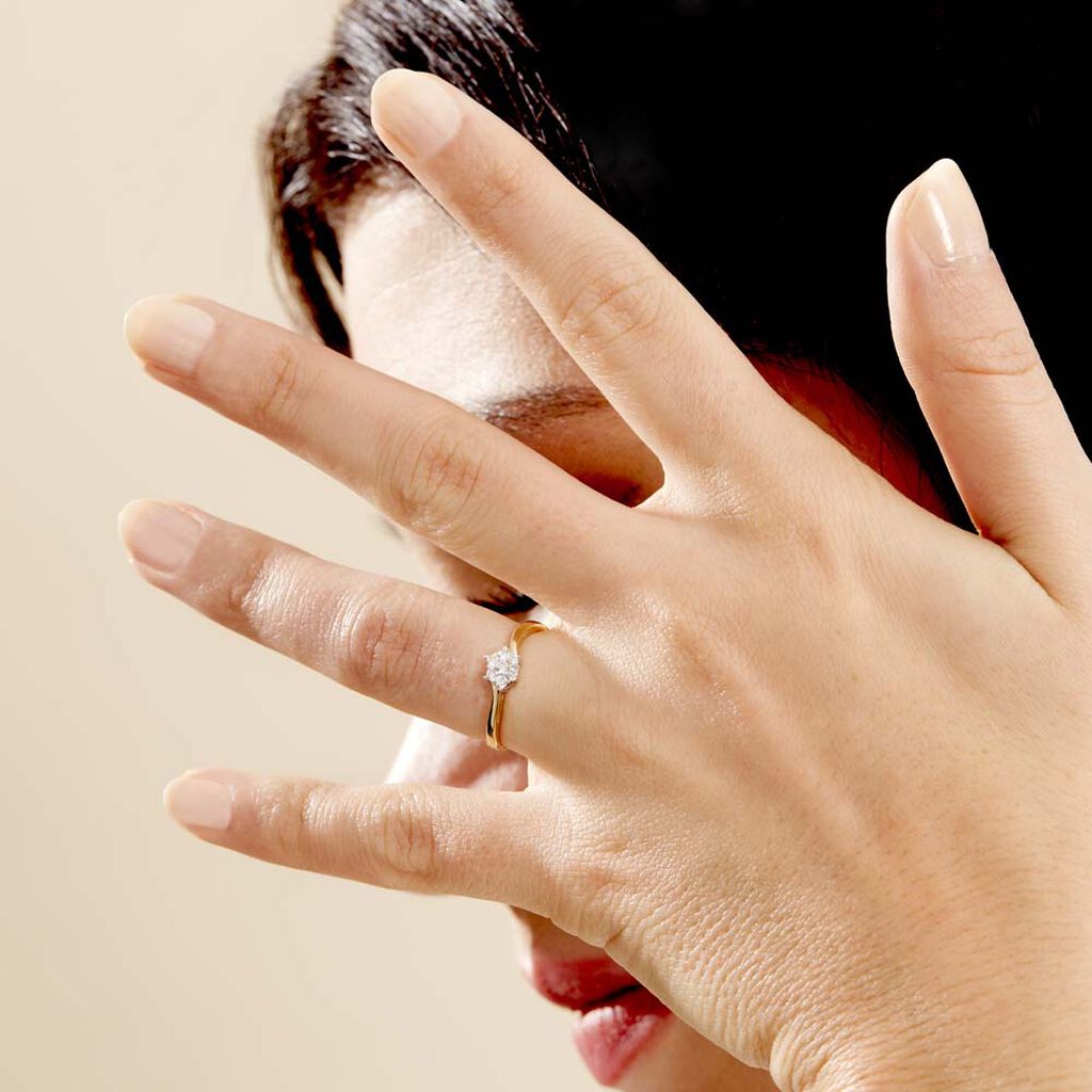 Bague Solitaire Cassiope Or Jaune Diamant - Bagues solitaires Femme | Histoire d’Or
