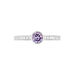 Bague Solitaire Mathylda Argent Blanc Pierre De Synthese Et Oxyde - Bagues solitaires Femme | Histoire d’Or