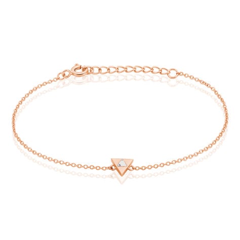 Bracelet Tallulah Argent Rose Pierre De Synthese - Bracelets Femme | Histoire d’Or