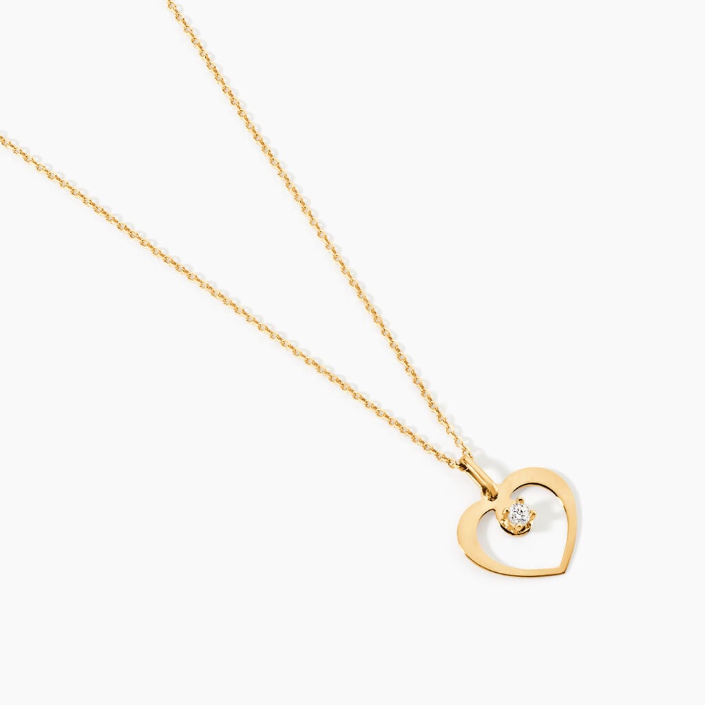 Collier Rohanna Or Jaune Oxyde De Zirconium - F&ecirc;te des m&egrave;res Femme | Histoire d&rsquo;Or