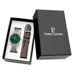 Coffret De Montre Pierre Lannier Echo Vert - Montres Homme | Histoire d&rsquo;Or