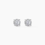 Boucles D'oreilles Puces Artemis Or Blanc Diamant - Clous d'oreilles Femme | Histoire d&rsquo;Or