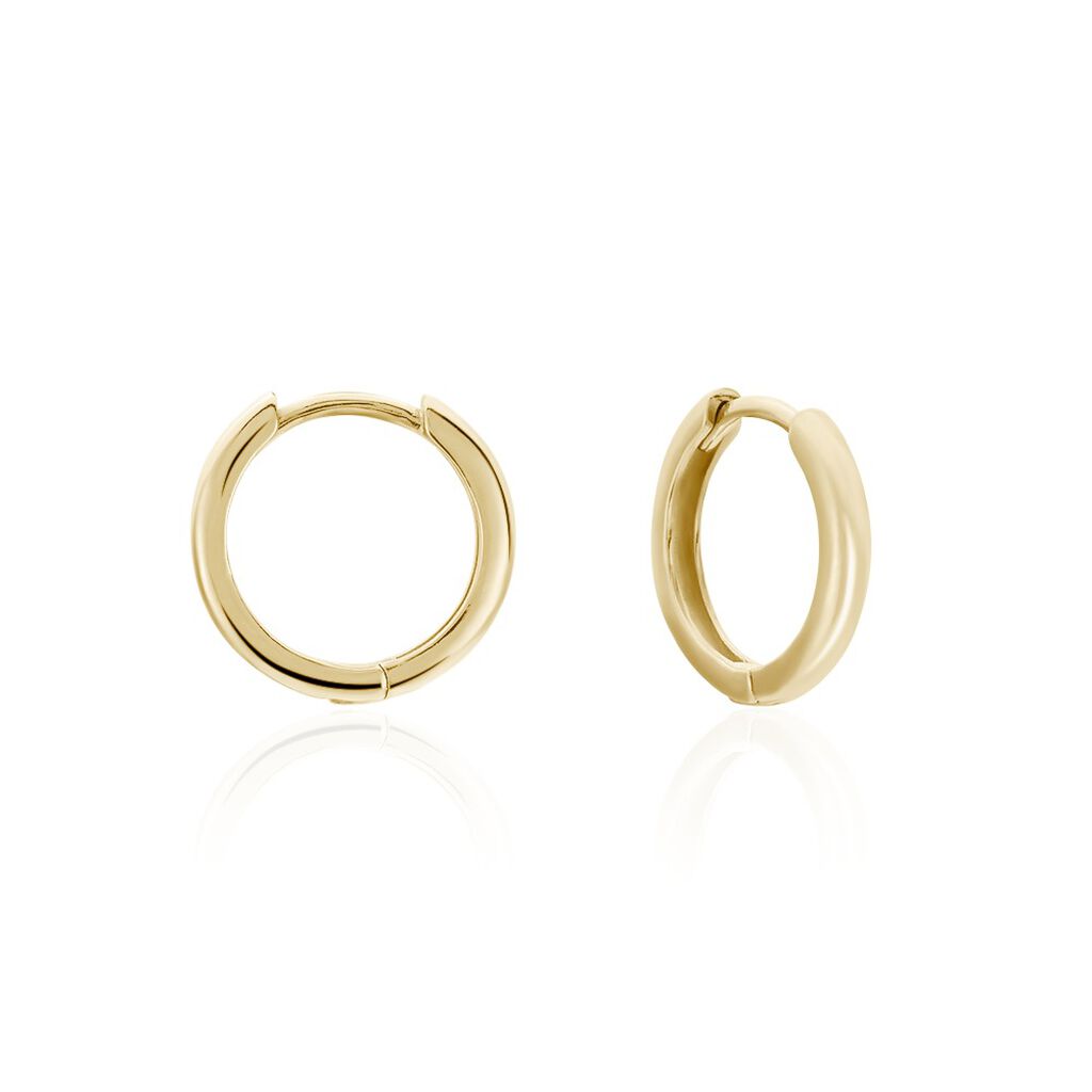 Créoles Batyah Plaqué Or Jaune - Boucles d'oreilles créoles Femme | Histoire d’Or