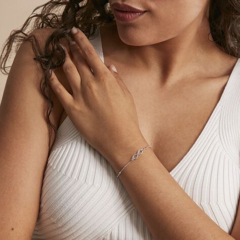 Bracelet Ayelet Argent Blanc - Bracelets fantaisie Femme | Histoire d’Or