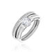Bague Malou Argent Blanc Oxyde De Zirconium - Bagues solitaires Femme | Histoire d’Or