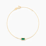 Bracelet Hallie Or Jaune Malachite - Bracelets Femme | Histoire d&rsquo;Or