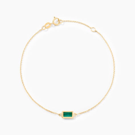 Bracelet Hallie Or Jaune Malachite - Bracelets Femme | Histoire d&rsquo;Or