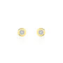 Boucles D'oreilles Puces Fatiana Or Jaune Diamant