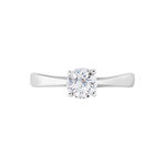 Bague Solitaire Fiona Or Blanc Diamant Synthetique - Bagues solitaires Femme | Histoire d&rsquo;Or