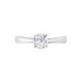 Bague Solitaire Fiona Or Blanc Diamant Synthetique - Bagues solitaires Femme | Histoire d’Or