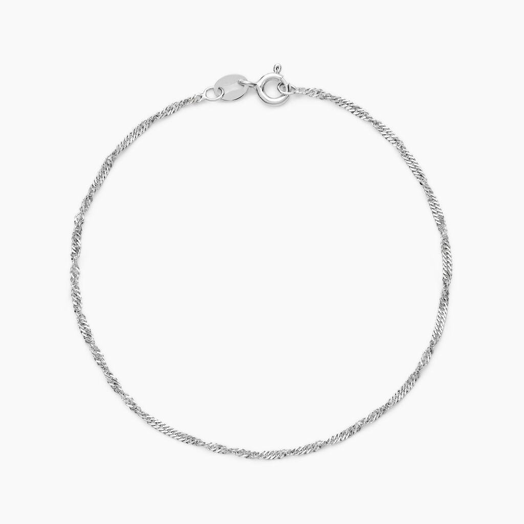 Bracelet Arletty Argent Blanc - Bijoux sans pierre Femme | Histoire d&rsquo;Or