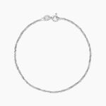 Bracelet Arletty Argent Blanc - Bijoux sans pierre Femme | Histoire d&rsquo;Or
