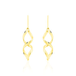 Boucles D'oreilles Pendantes Merone Vagues Or Jaune - Boucles d'oreilles pendantes Femme | Histoire d’Or