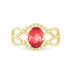 Bague Tina Or Jaune Rubis Et Diamant - Bagues solitaires Femme | Histoire d’Or