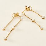 Bijoux D'oreilles Or Jaune Eclat D'etoile Oxyde De Zirconium - Ear cuffs Femme | Histoire d&rsquo;Or