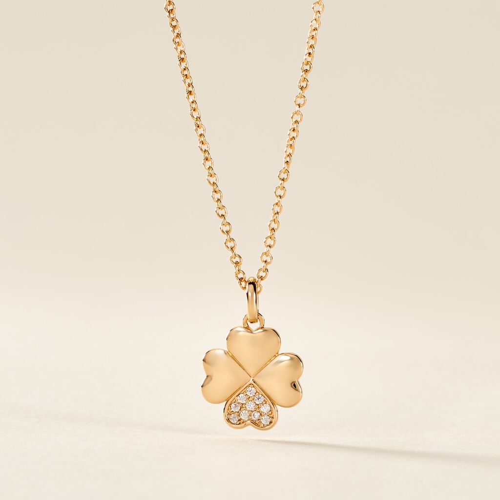 Collier Timotha Plaqué Or Jaune Oxyde De Zirconium - Colliers Femme | Histoire d’Or